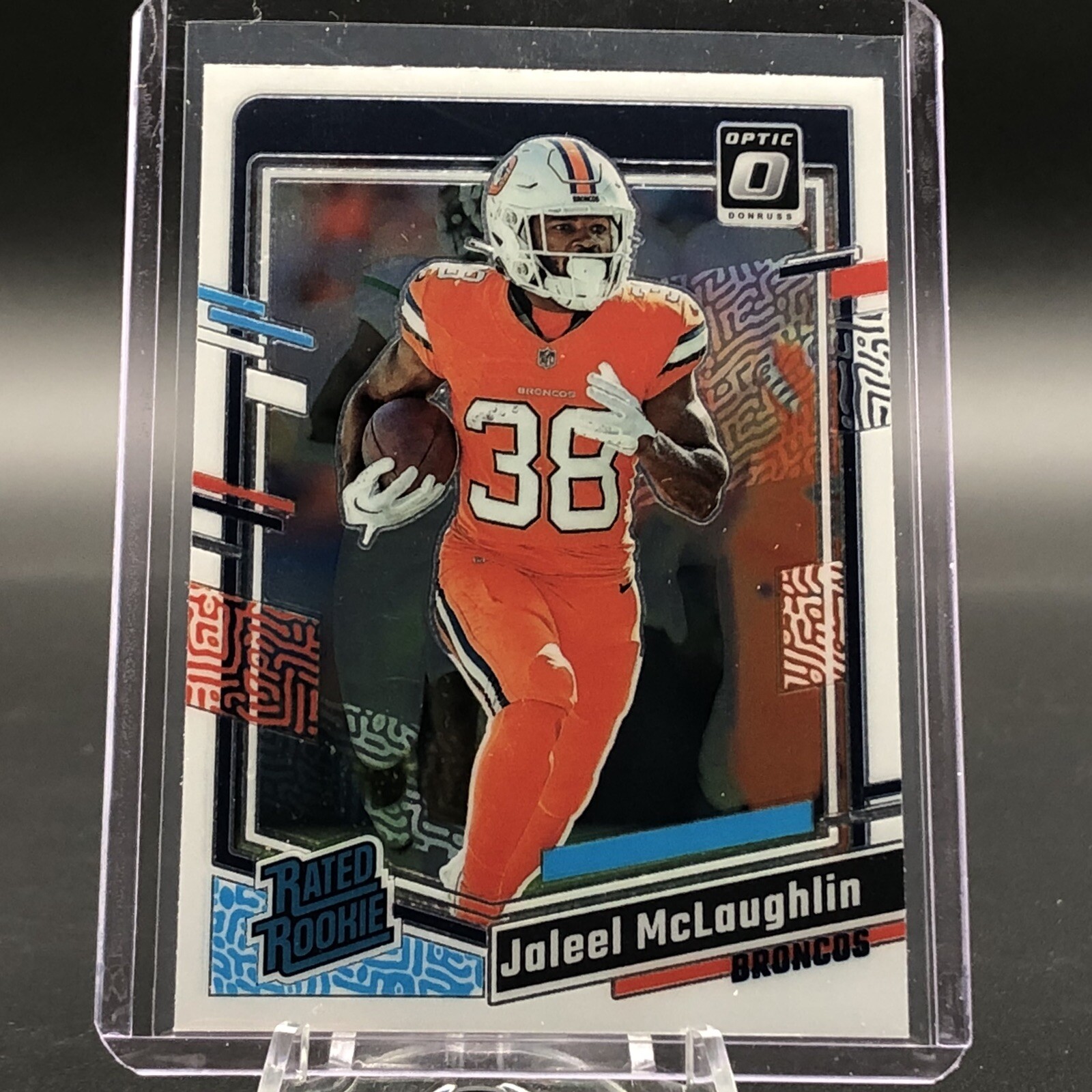 2023 Donruss Optic Football Jaleel McLaughlin #232 Rated Rookie