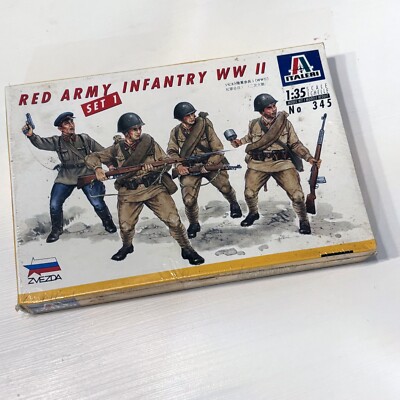 NIB Sealed Italeri 1:35 WW2 Soviet Red Army Infantry Figures Set 1 Kit # 351