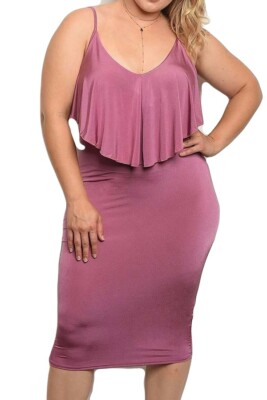 purple plus size bodycon dress 11 Degree Sexy and formal events Sheer V Neck Midi Dress Boho Wardrobe Essentials: A Nekline:V-Neck