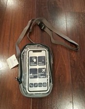 NWT Adjustable Crossbody Phone Lanyard Zip Around w/Clear Phone Touch Response