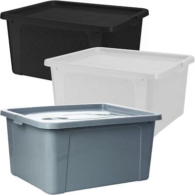Scatola Portaoggetti Multiuso 17 Qt Con Vassoio Rimovibile - Contenitore Trasparente Impilabile Per Giocattoli, Pastelli E Forniture Artistiche - 5