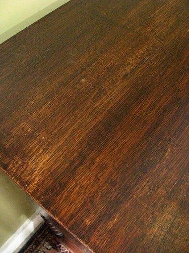ANTIQUE OAK 2 DRAWER DRESSER BASE/SIDEBOARD/SIDE TABLE ~ BOBBIN TURNING c1900s - Picture 7 of 14