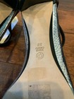 3.1 Phillip Lim Silver Snakeskin Strappy Heels W/ Black Ankle, Size 8 US 38 IT — photo 9