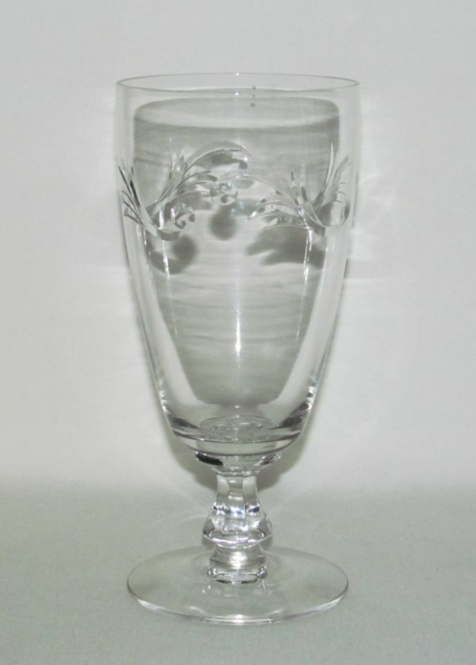 Seneca Glass Co. BAROQUE Cutting No.1216 Crystal Footed Iced Tea