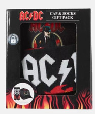 licensed AC/DC cap/hat and socks gift set