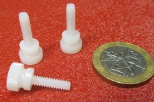 Nylon Plastic Thumb Screw, 6-32 x 1/2" Length, 19/64" Shoulder Dia, 50 Pc
