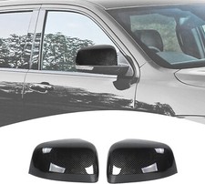 Carbon Fiber Print Side Mirror Cap Cover Fits 11-22 Grand Cherokee Durango