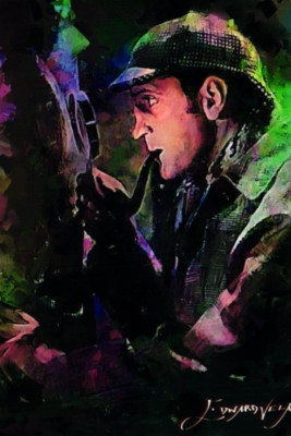 Sherlock Holmes 2023 Artist Signed Limited Edition Print Card 17 of 50