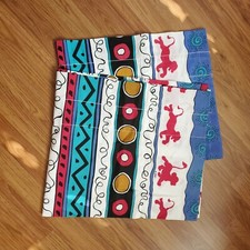Vintage 90s Disney The Lion King 2 Curtains Valances Pair