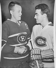 1960 DOUG HARVEY NHL HOCKEY TYPE 1 PHOTO JEAN-GUY GENDRON MONTREAL CANADIENS AHL