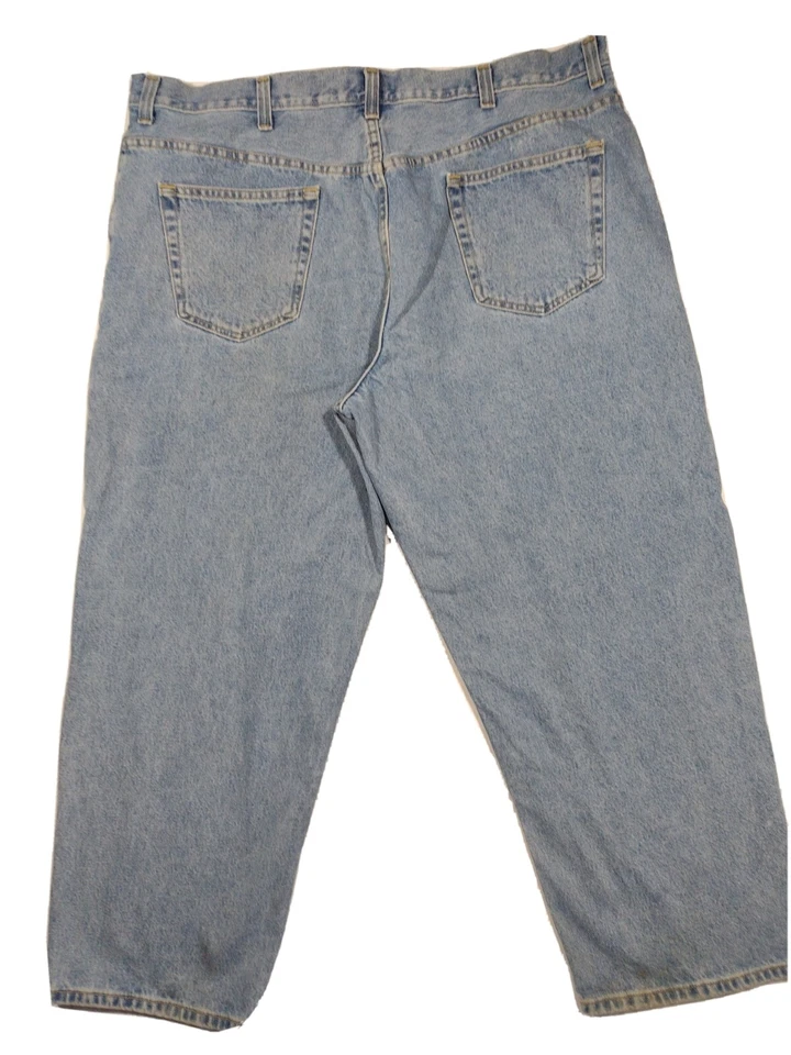 VTG 90s Basic Editions Jeans Mens 44x29 Blue Straight Leg Medium Denim Relaxed  - Image 4 of 4