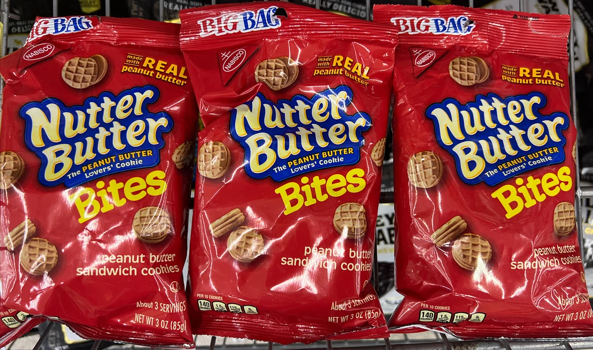 Nabisco Nutter Butter Peanut Butter Sandwich Cookies (3- Pack 3oz Each) |  eBay