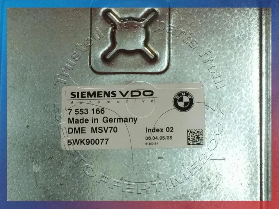 JUEGO DE LLAVES BMW 5 6'IES E60 E61 E63 2.5I 3.0I N52 DME MSV70 MOTOR ECU MÓDULO CAS2 Foto 3 de 4