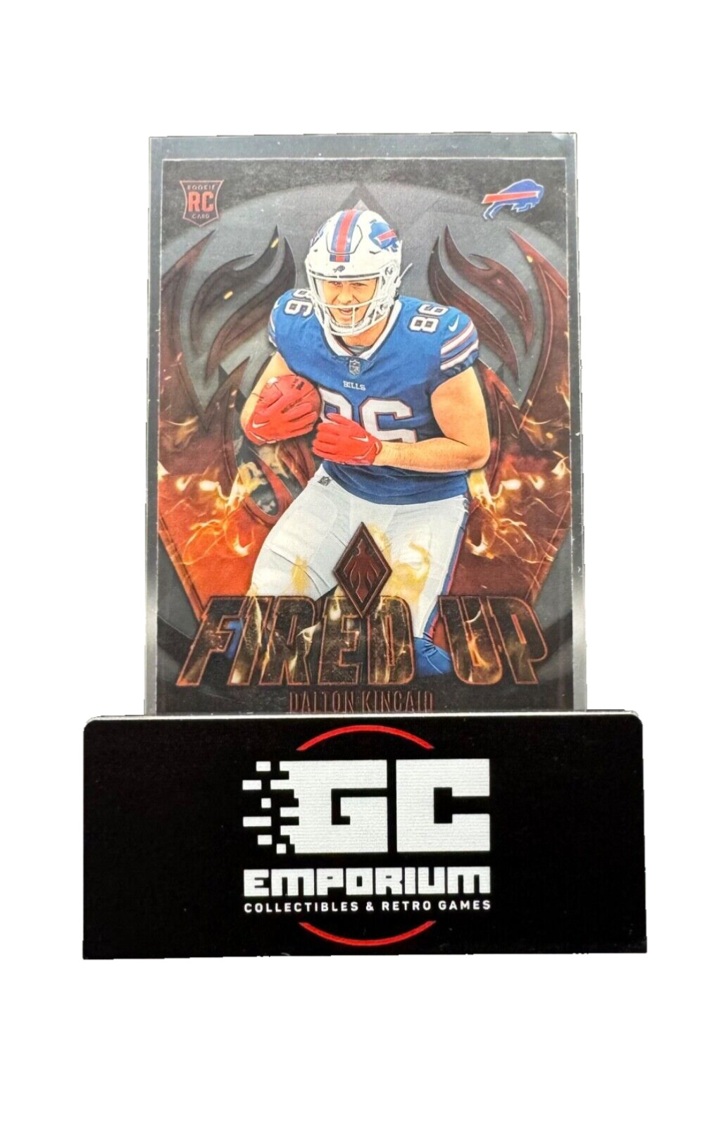 2023 Dalton Kincaid Panini Phoenix #FU-20 Fired Up Silver Holo Rookie RC Bills