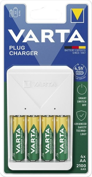 Varta Plug Charger 4X Aa, 56706, 2100Mah-image