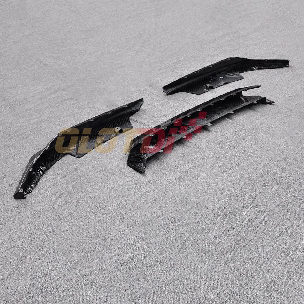 Dry Carbon Fiber Front Bumper Lip Chin Spoiler For 2020UP Audi R8 P Style
