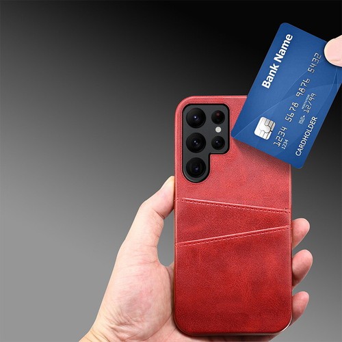For Samsung S24 Ultra S23 S22 S21 FE A54 Leather Card Slot ShockProof Case Cover - Picture 19 of 19