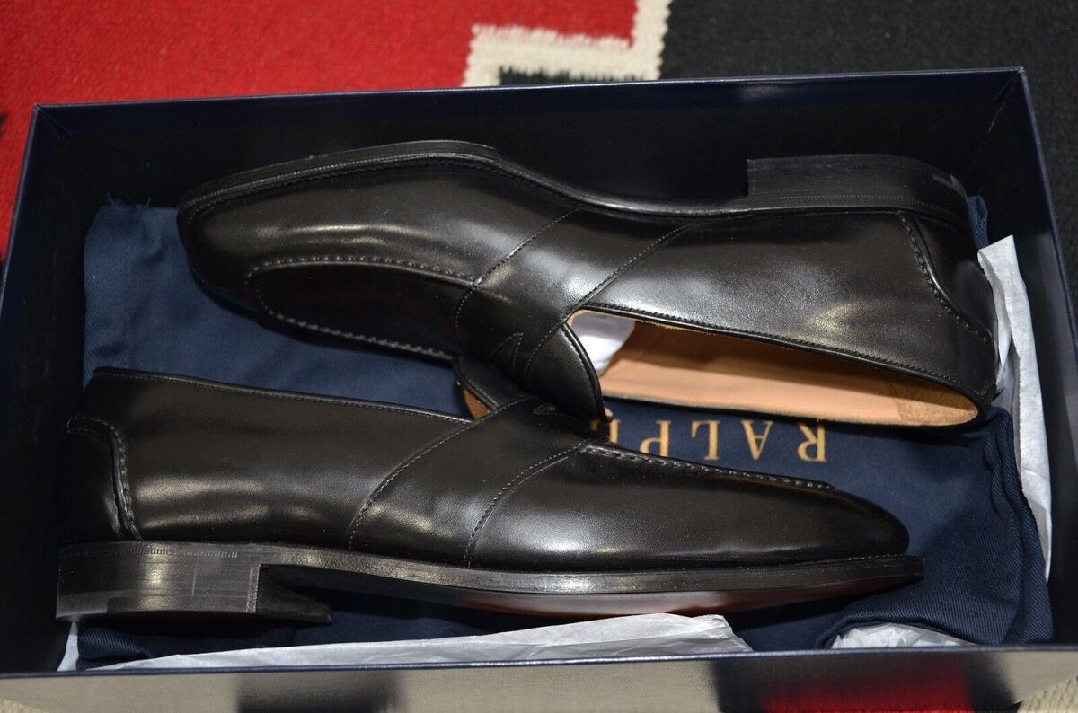 Ralph Lauren Purple Label Edward Green Black Calf Penny Ralph Lauren Purple Label Edward Green Black Calf Penny