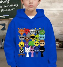 New Sprunki Cartoon Kids Hoodie Game Incredibox Sweatshirts Boys Clothes Girls H