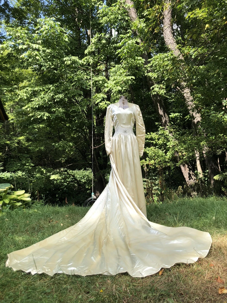 1940s Vintage Wedding Dresses & Veils for Women for sale - eBay