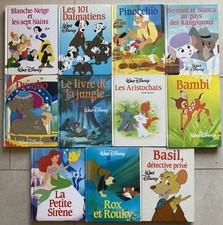 Lot 11 Livres Walt Disney – Classiques – Albums Cartonnés Vintage