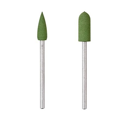 PROXXON 220 Shaft Rubber Whetstone Set (2-Piece Set) for Medium Finishing