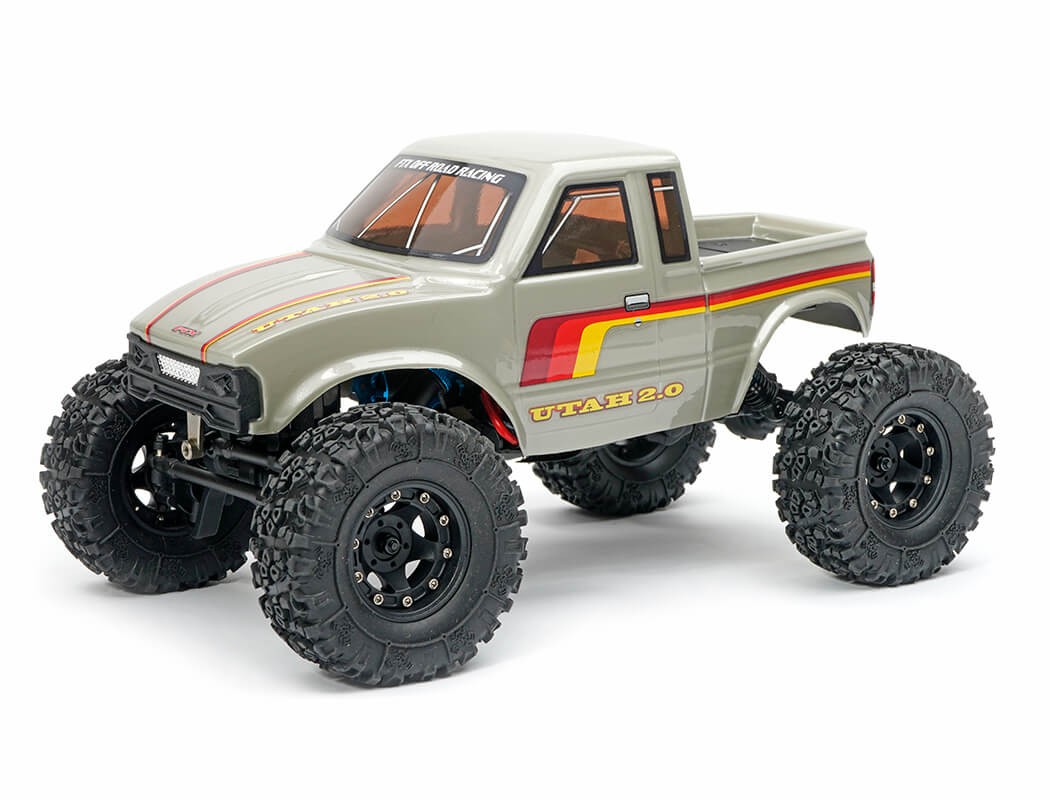 FTX Utah 2.0 1:18 Brushless 2-Speed LCG RC Crawler Truck - Grey
