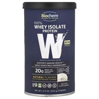 2 X Biochem, 100% Whey Isolate Protein, Natural, 12.3 oz (350 g)