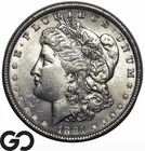 1891 Morgan Silver Dollar Coin, Lustrous Choice Unc, Better Date