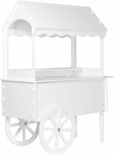 Candy Cart with Wheels for Parties – Vintage Dessert Display Stand Easy