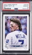 2022 TOPPS UPDATE SP #US100 BOBBY WITT JR. ROOKIE RC PSA 10