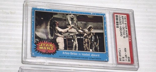 1977 Topps Star Wars #48 Series 1 PSA 8.5 NM-MT+  Artoo-Detoo is Loaded Aboard