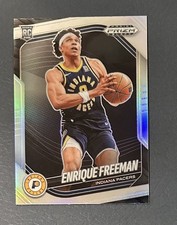 ENRIQUE FREEMAN 2024-25 PANINI PRIZM BLACK BASKETBALL ROOKIE SILVER RC