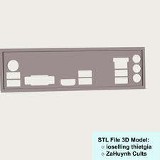 Asus A520M-K Prime IO Backplate, 3D Printed Shield