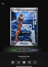VIDEOGAME Topps WWE Slam 26 - MAIN EVENT RUMBLE ROYALTY Base - CHARLOTTE FLAIR