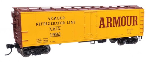 Walthers Mainline HO 41404 Armour línea de refrigerador ARLX 40' refrigerador de acero | Zustand: New