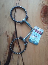 Offset Brown With Dots Western Show Snaffle Bit 5"