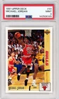1991 -MICHAEL JORDAN- PSA 9 Upper Deck BULLS NBA Basketball Card #44