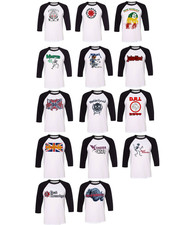 COLLECTION OF CLASSIC PUNK ROCK MEN'S BASEBALL TEE