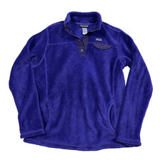 Patagonia Sweater Pullover Youth Girls 2XL XXL Purple Re-Tool Snap T Jacket