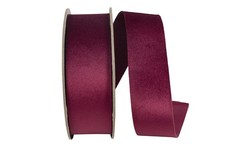 Burgundy Luxe Double Face Velvet Ribbon 11/2 Inch x 10 Yards Craft Decor Bow