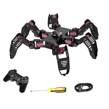 18DOF Hexapod Spider Robot Frame w/ Servo Controller Joystick Bluetooth For Pi