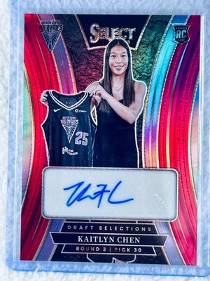 2025 WNBA Select RED   Draft Selections AUTO RC KAITLIN CHEN SP   DSS-SC 42/99