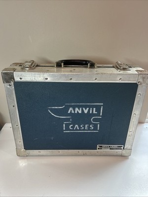 Vintage 1980s ANVIL Hard Briefcase Musician's Road Case 13.75''x 4.5''x 17.5'' 