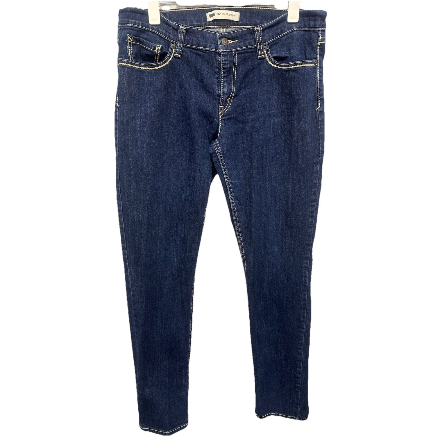 Levi's 524 Denim Jeans Women's Size 15M /32x32 Too Superlow Straight Leg Blue