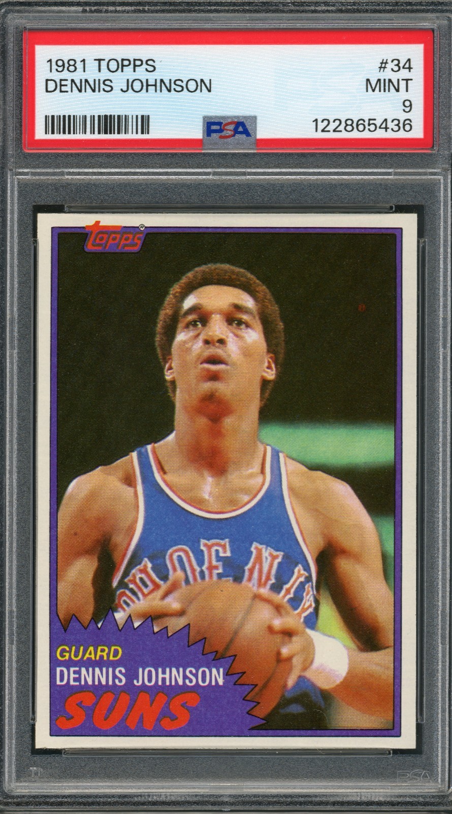 1981 Topps Dennis Johnson #34 PSA 9 MINT! Just Graded! FREE SHIPPING!