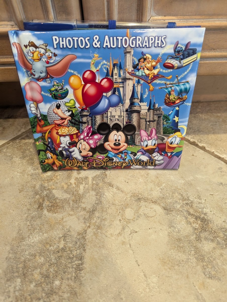 Disney Parks Walt World Autograph Book Mickey Mouse Friends Pen