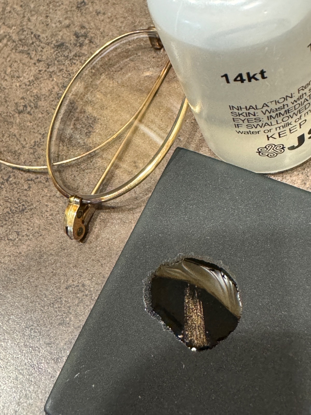 Antique / Vintage solid 14k Spectacles / Glasses … - image 3