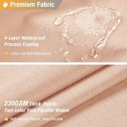 Cortina de ducha de tela Stall - 36x72 pulgadas estrecha 36" W x 72" L (paquete de 1) rubor - Imagen 2 de 5