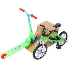  Bike Ramp Toy Mini Finger Toys Set Bikes and Scooters Skateboard